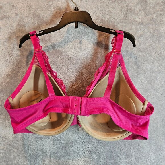 Thirdlove Hot Pink Lace Underwire Bra Full Coverage Womens 44E Sexy Feminine - Picture 10 of 16